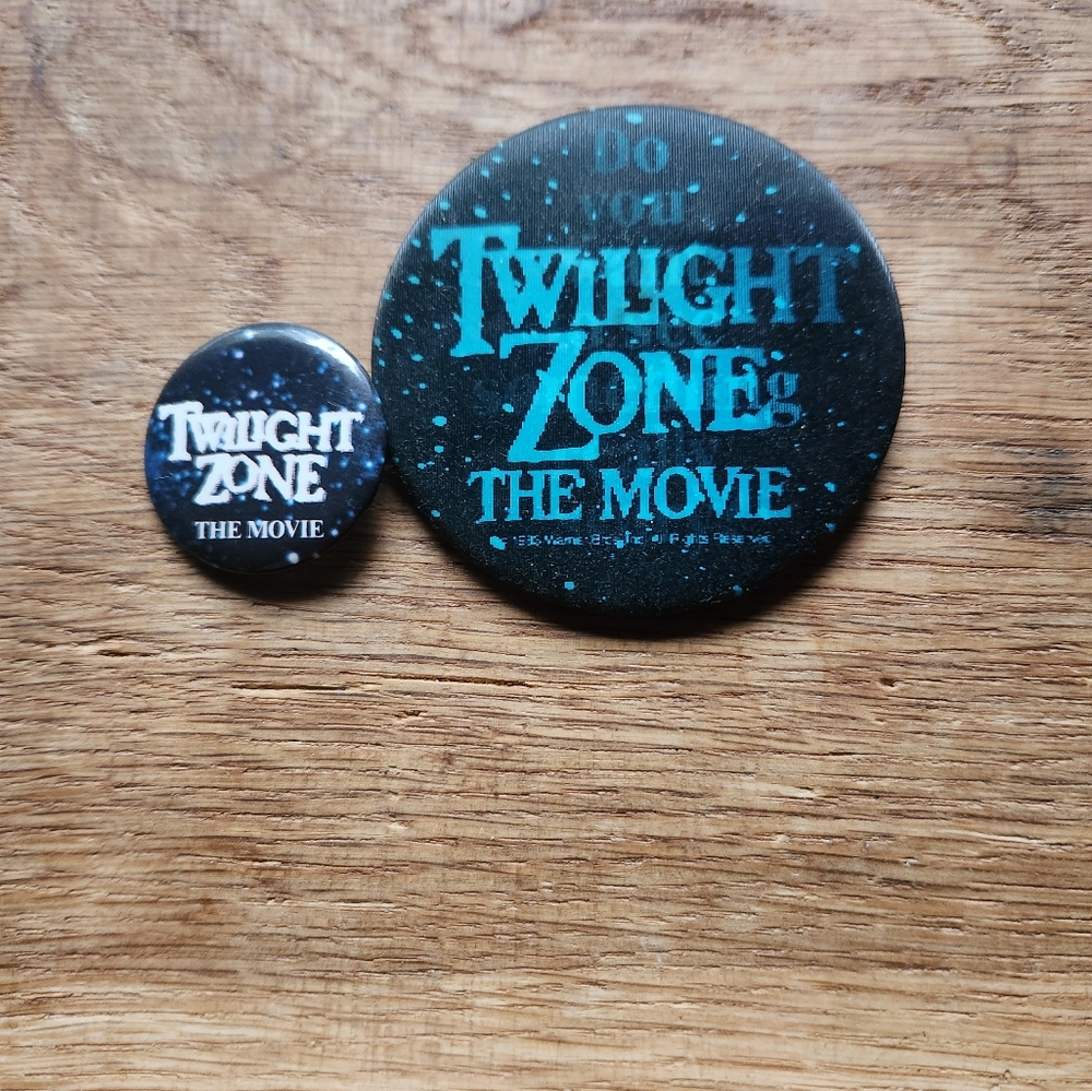 Twilight Zone: The Movie Black and Blue Button Set
